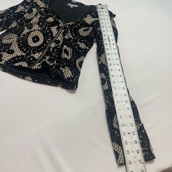 S.Y.L.K. Velvet Baroque By Zoe Karssen Black Jacket Size Small - Picture 6 of 9